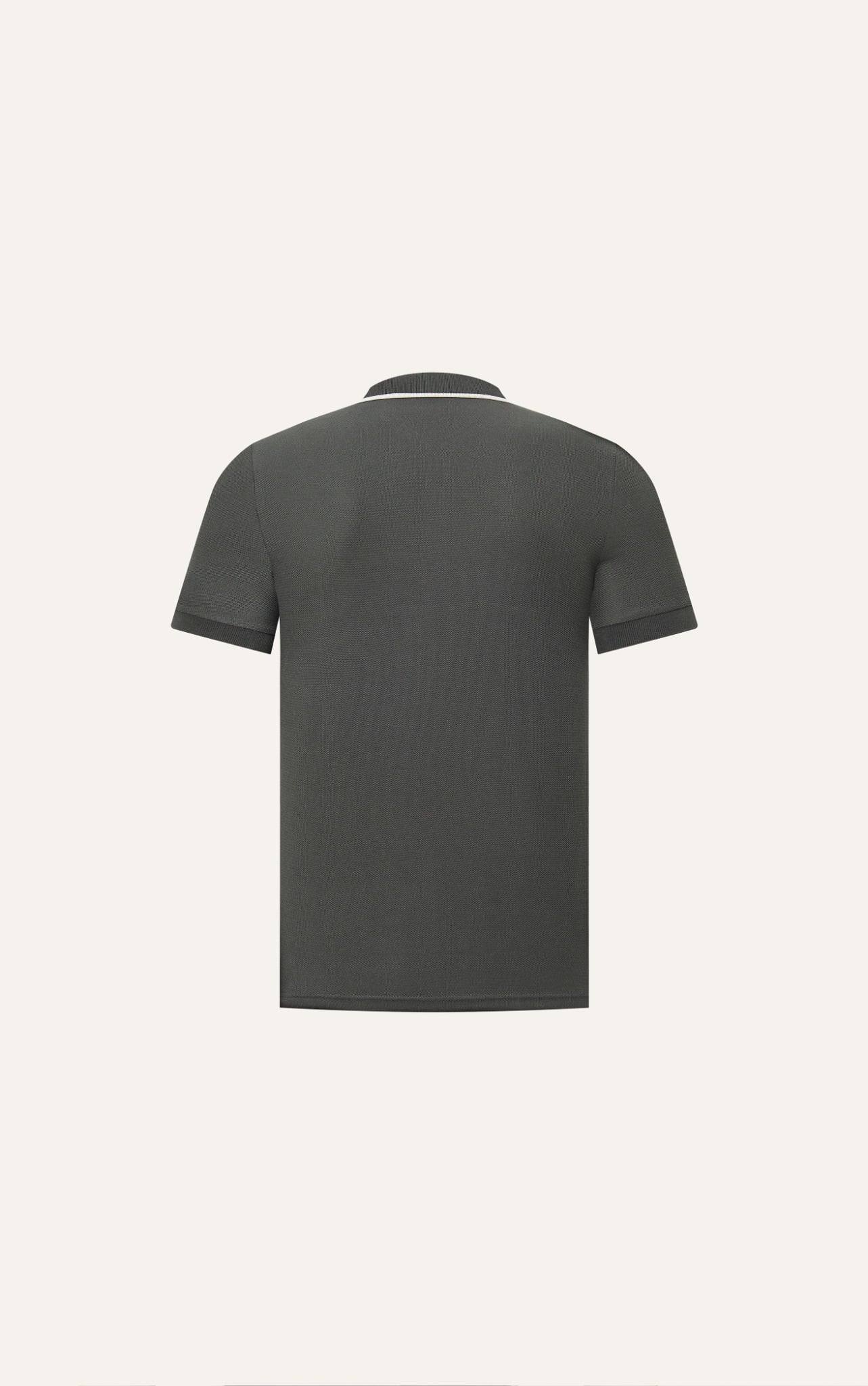 AG71 PREMIUM SLIMFIT ICONIC COLOR STRIPED POLO - DARK GRAY