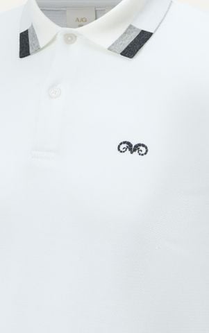 AG65 PREMIUM SLIMFIT POLO - WHITE