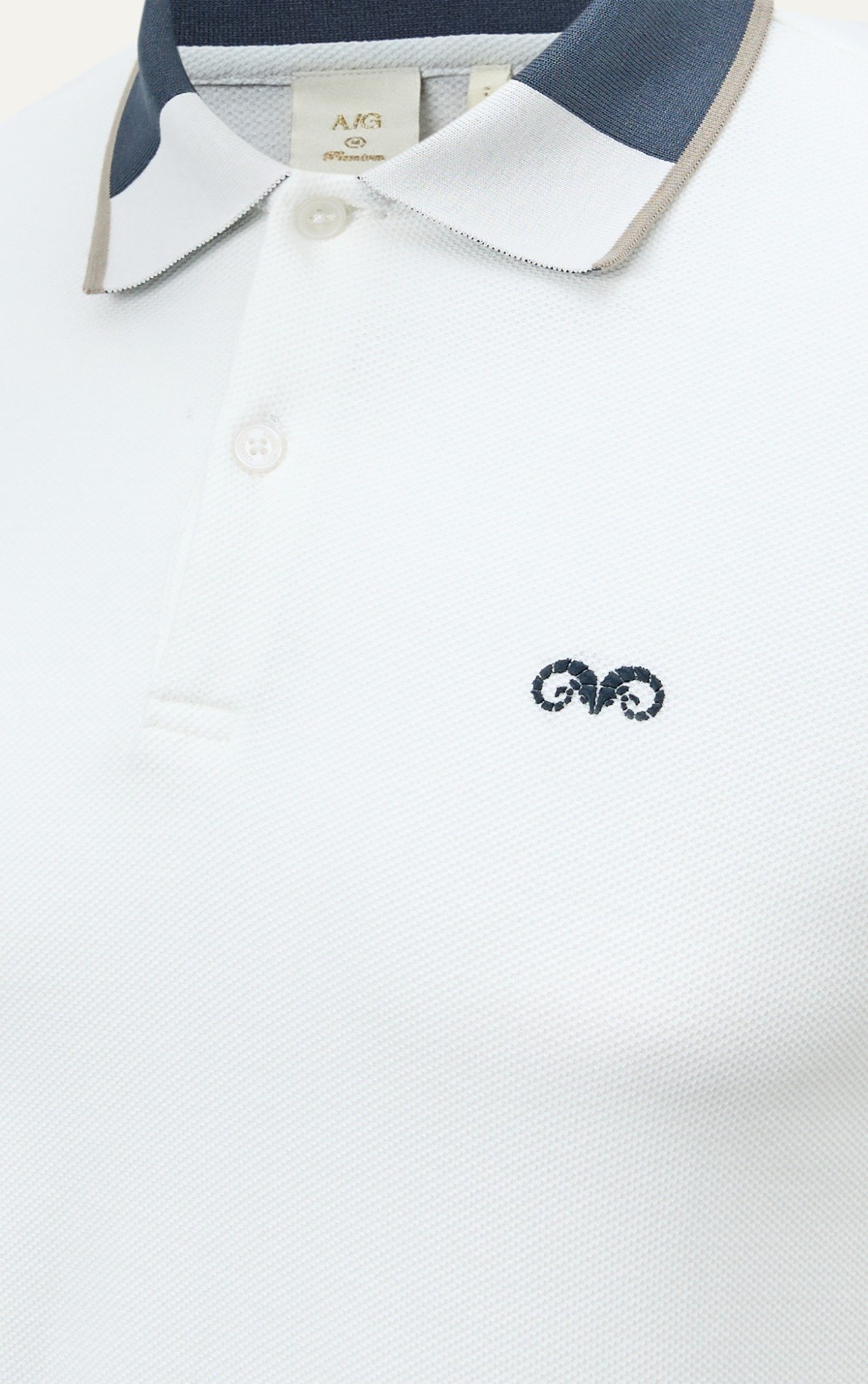 AG893 NEW PREMIUM SLIMFIT POLO - WHITE