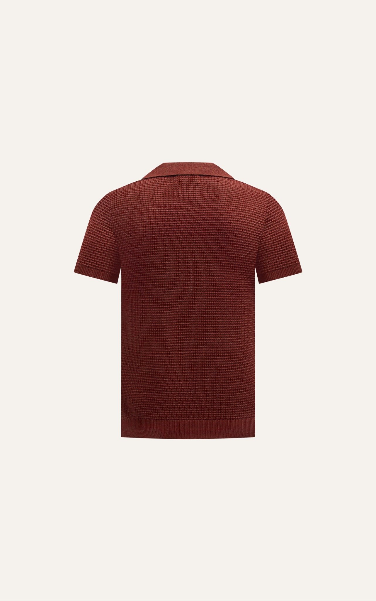 AG739 PREMIUM REGULAR FIT KNIT POLO - DARK RED