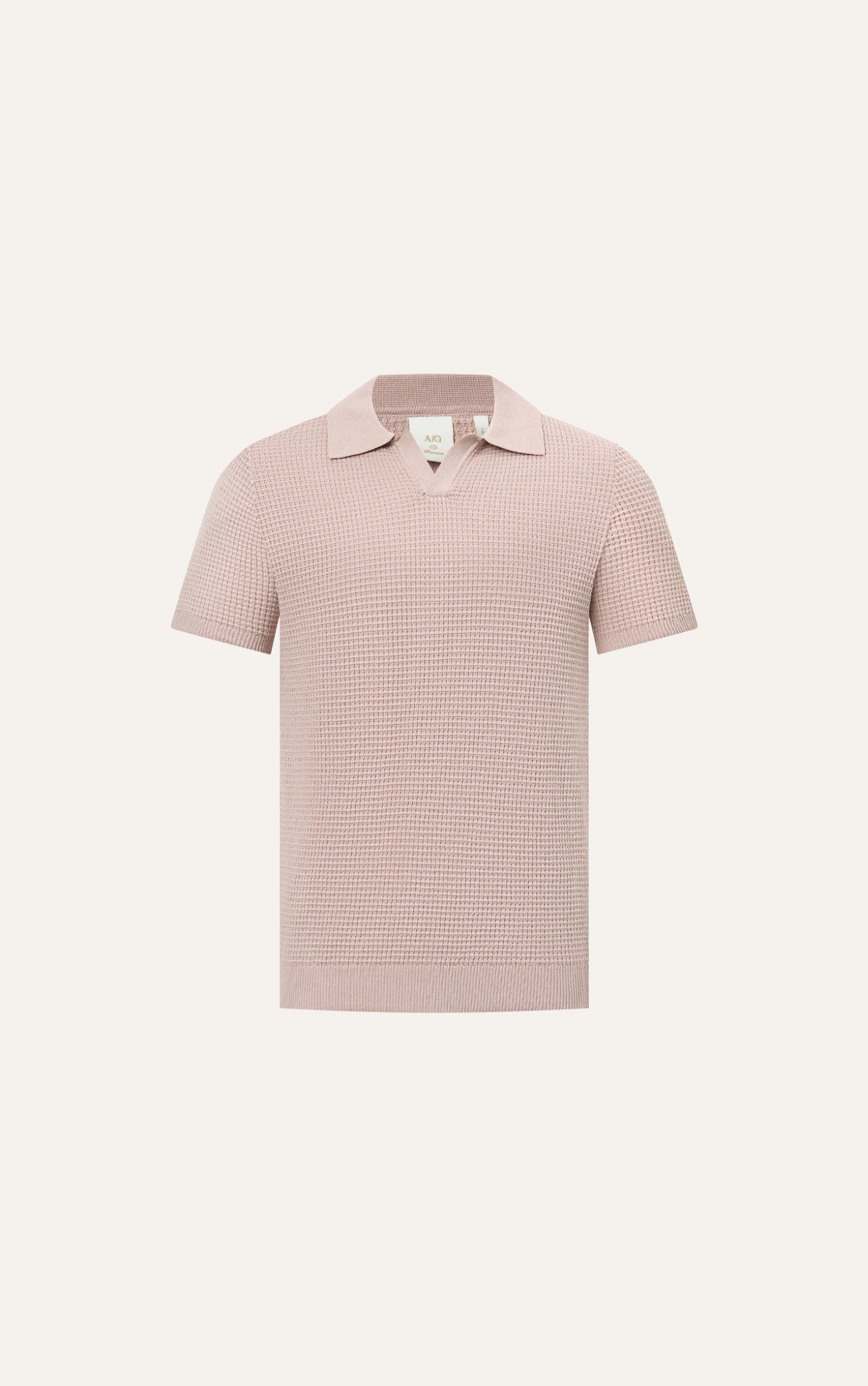 AG739 PREMIUM REGULAR FIT KNIT POLO - PINK