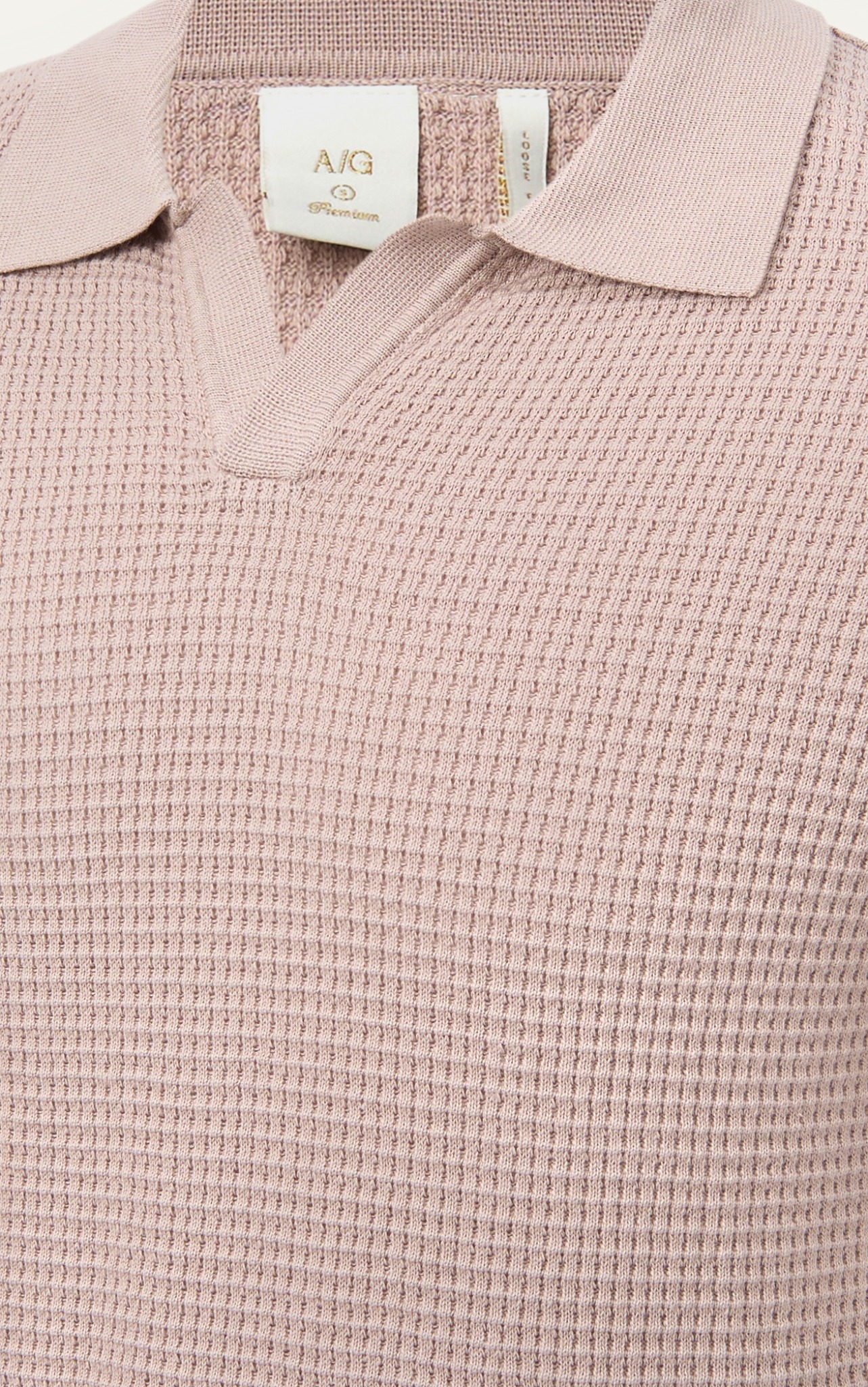 AG739 PREMIUM REGULAR FIT KNIT POLO - PINK