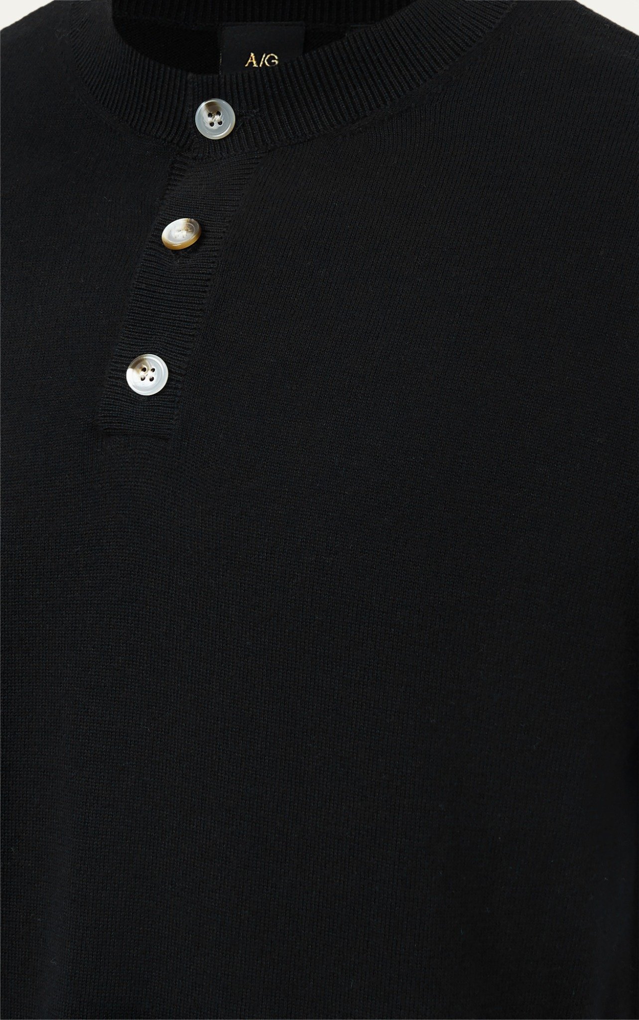 AG607 PREMIUM REGULAR FIT KNIT T-SHIRT - BLACK