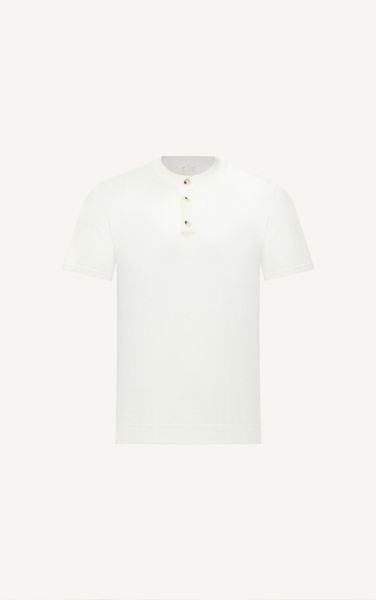  AG607 PREMIUM REGULAR FIT KNIT T-SHIRT - WHITE