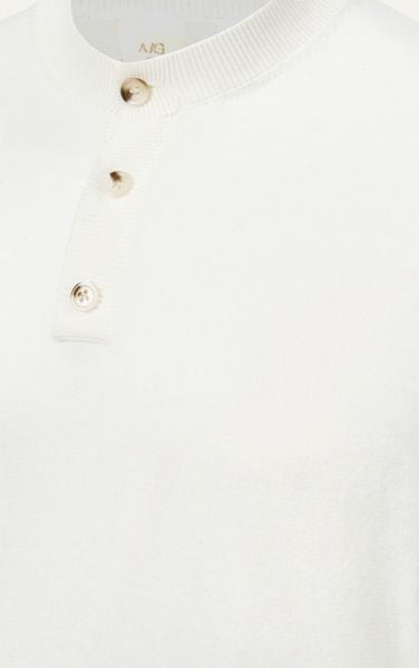  AG607 PREMIUM REGULAR FIT KNIT T-SHIRT - WHITE 