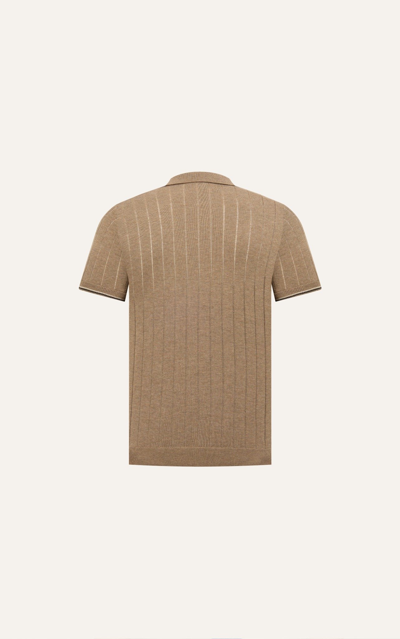 AG741 PREMIUM REGULAR FIT RIB STITCH POLO - BROWN