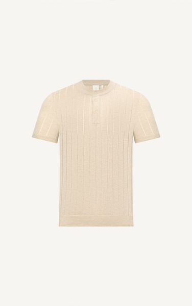  AG743 PREMIUM REGULAR FIT KNIT TSHIRT - BEIGE