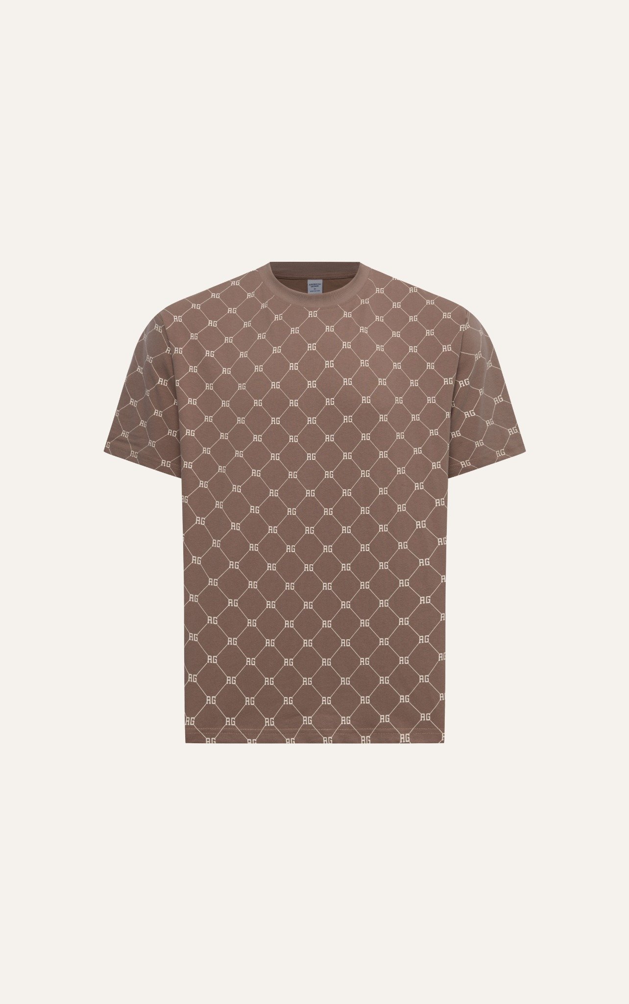 AG62 FACTORY OVERSIZE MONOGRAM T-SHIRT - BROWN