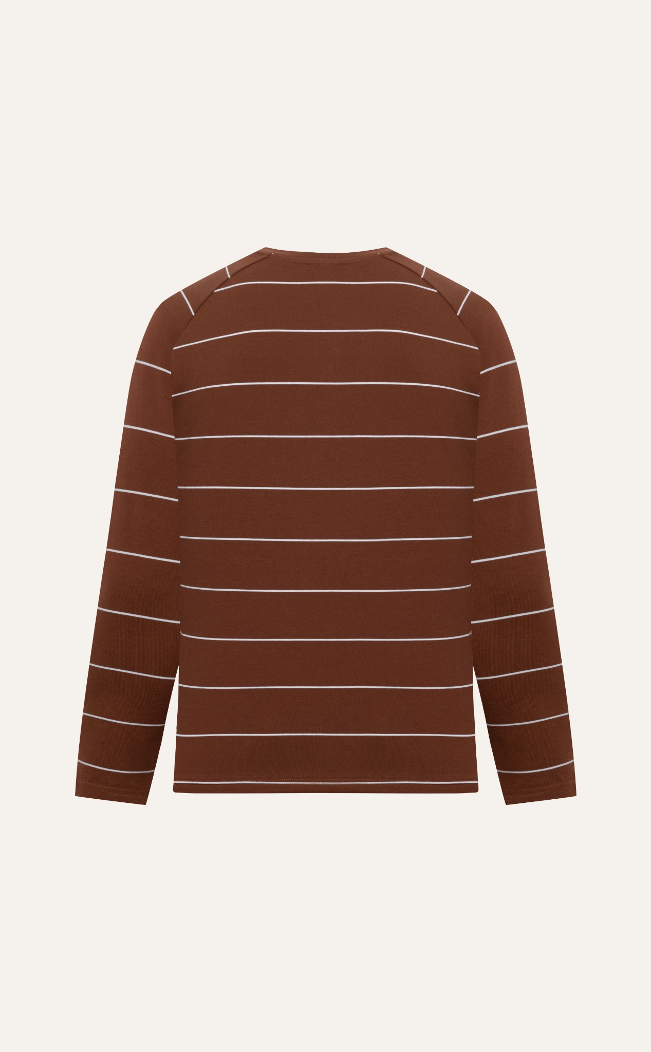 AG76 FACTORY REGULAR FIT LONG-SLEEVED STRIPED SHIRT - BROWN