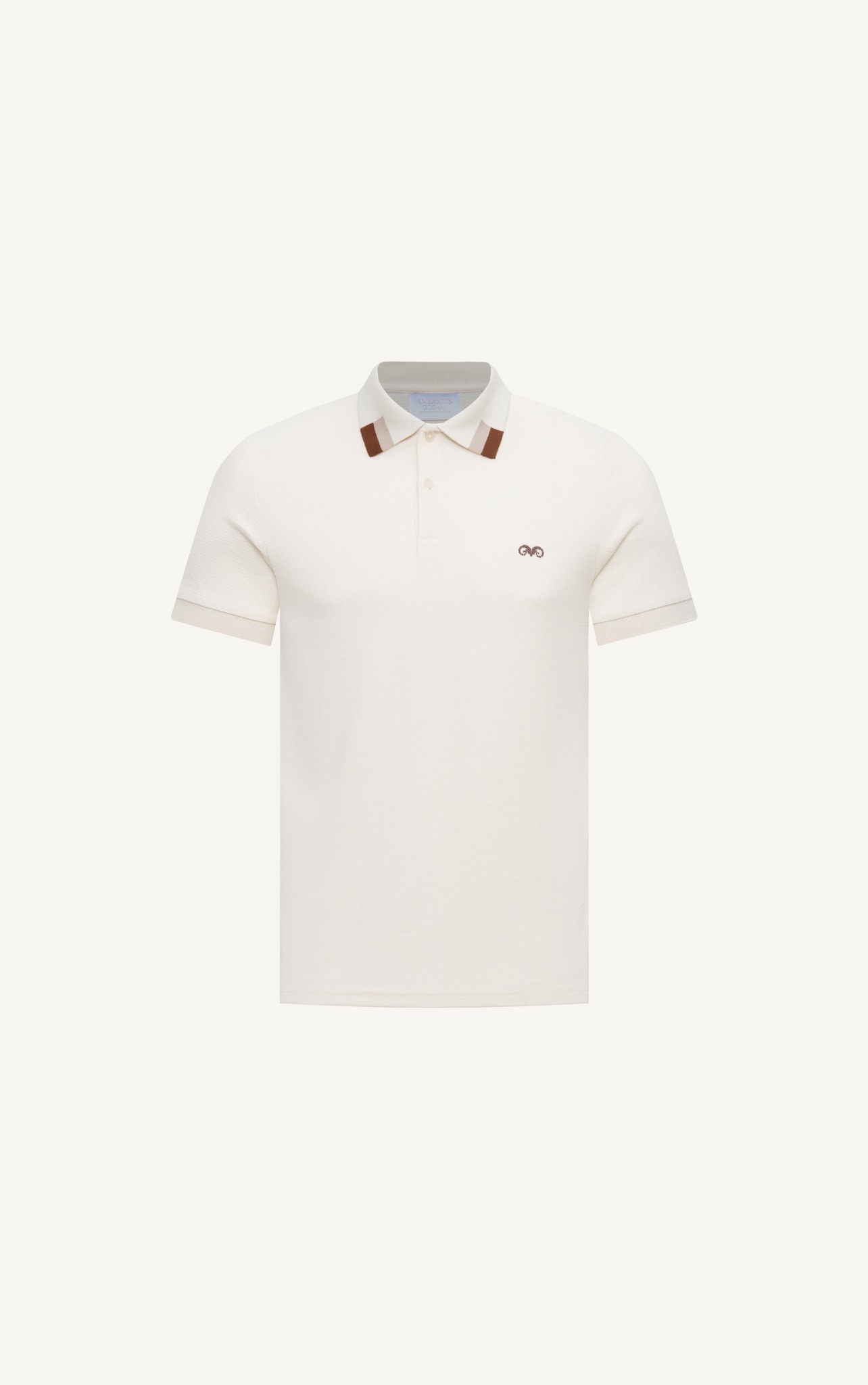 AG65 PREMIUM SLIMFIT POLO - OFF WHITE