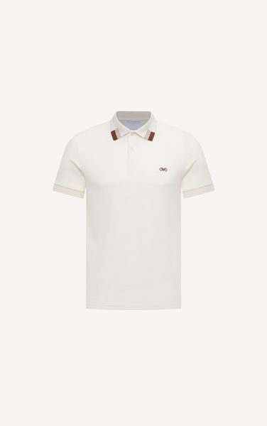  AG65 PREMIUM SLIMFIT POLO - OFF WHITE