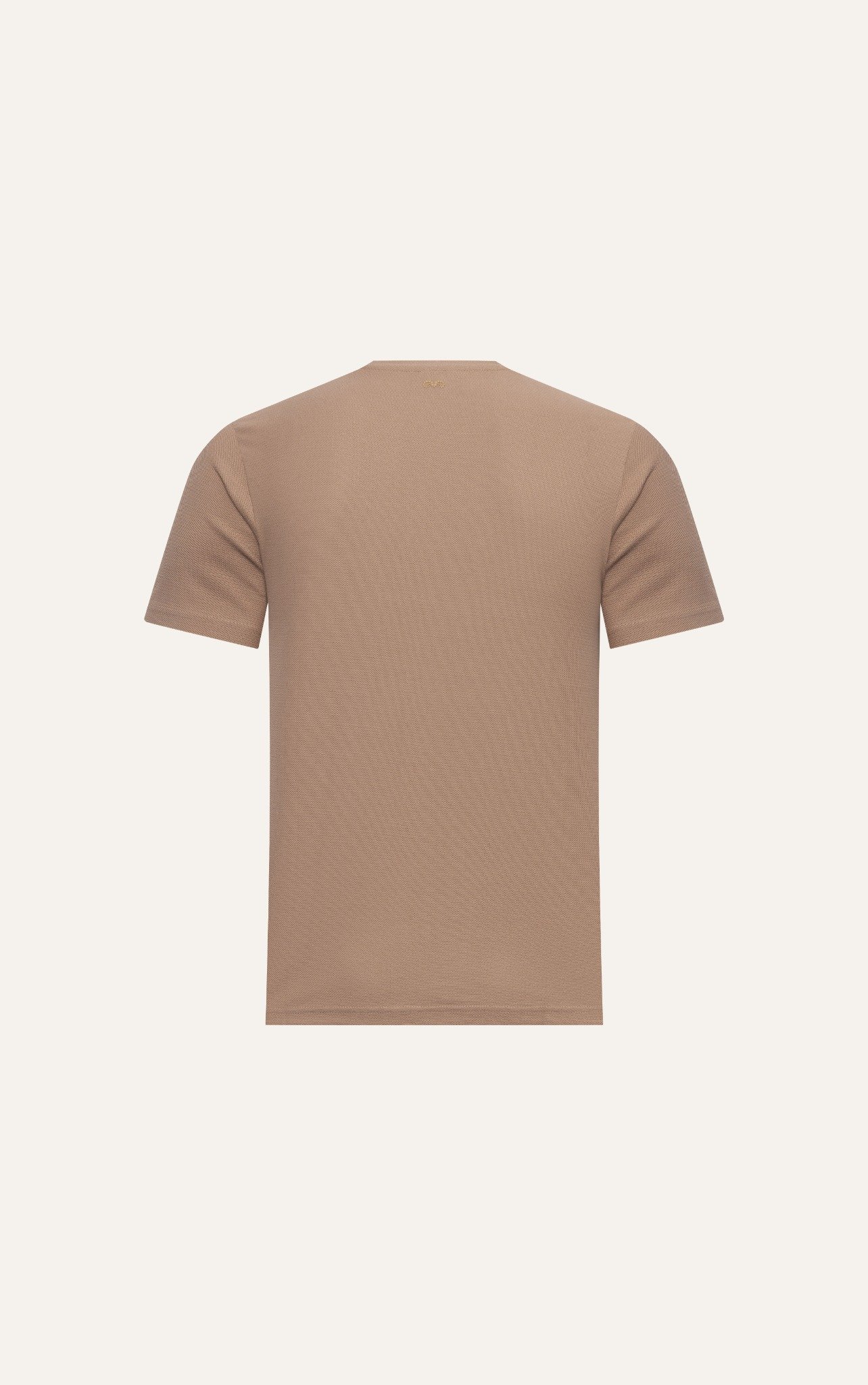T663 FACTORY REGULAR FIT BASIC T-SHIRT WITH POCKET - BROWN