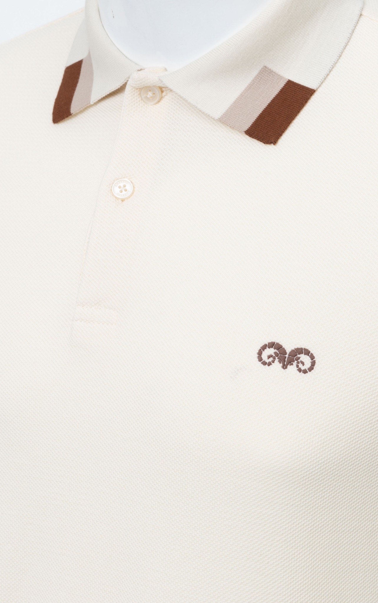 AG65 PREMIUM SLIMFIT POLO - OFF WHITE