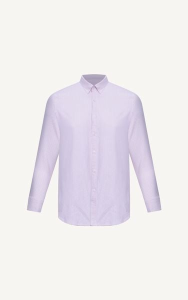  AG875 PREMIUM SLIMFIT NEW SMALL LONG STRIPED SHIRT - PINK