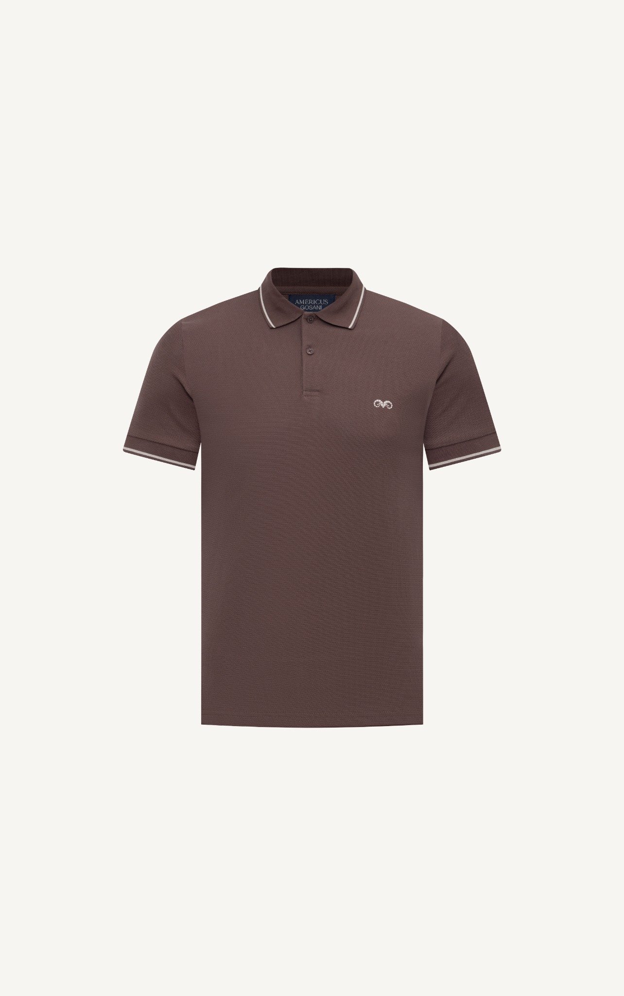 AG89 PREMIUM SLIMFIT POLO - BROWN