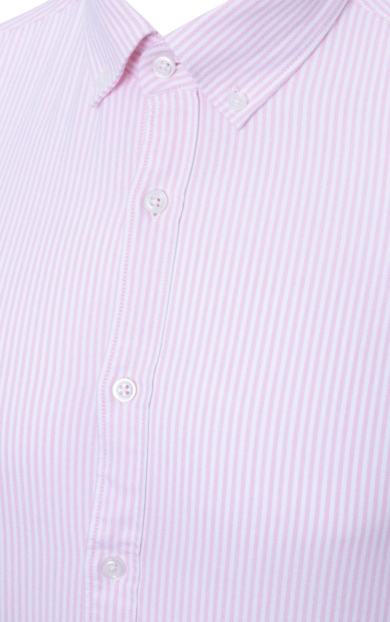 AG875 PREMIUM SLIMFIT NEW SMALL LONG STRIPED SHIRT - PINK