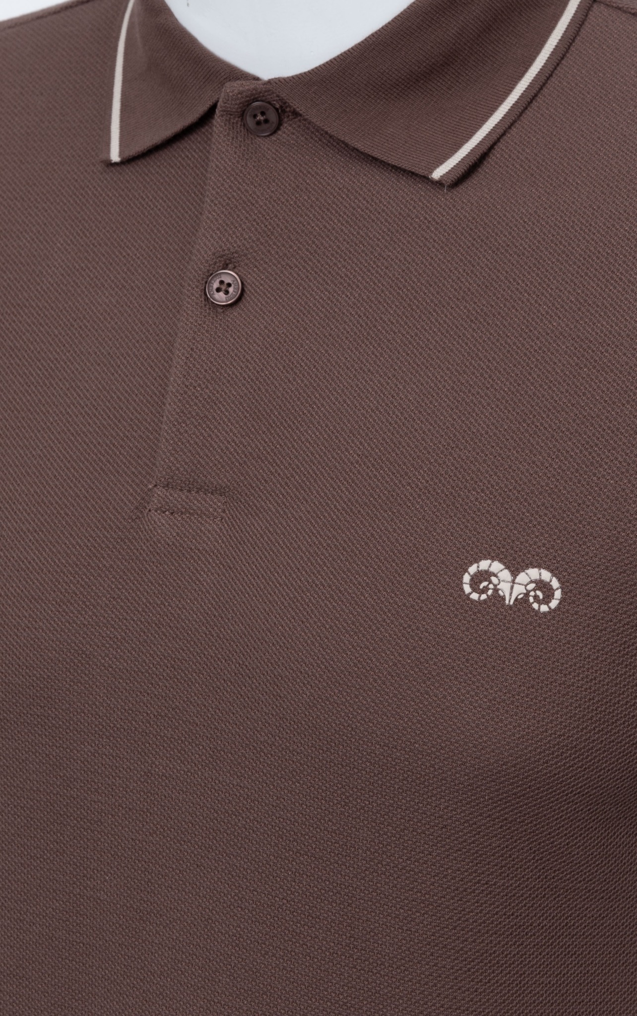 AG89 PREMIUM SLIMFIT POLO - BROWN