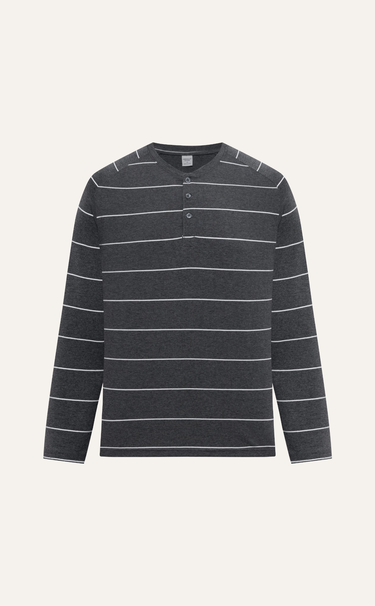 T676 FACTORY REGULAR FIT LONG-SLEEVED STRIPED SHIRT - GREY
