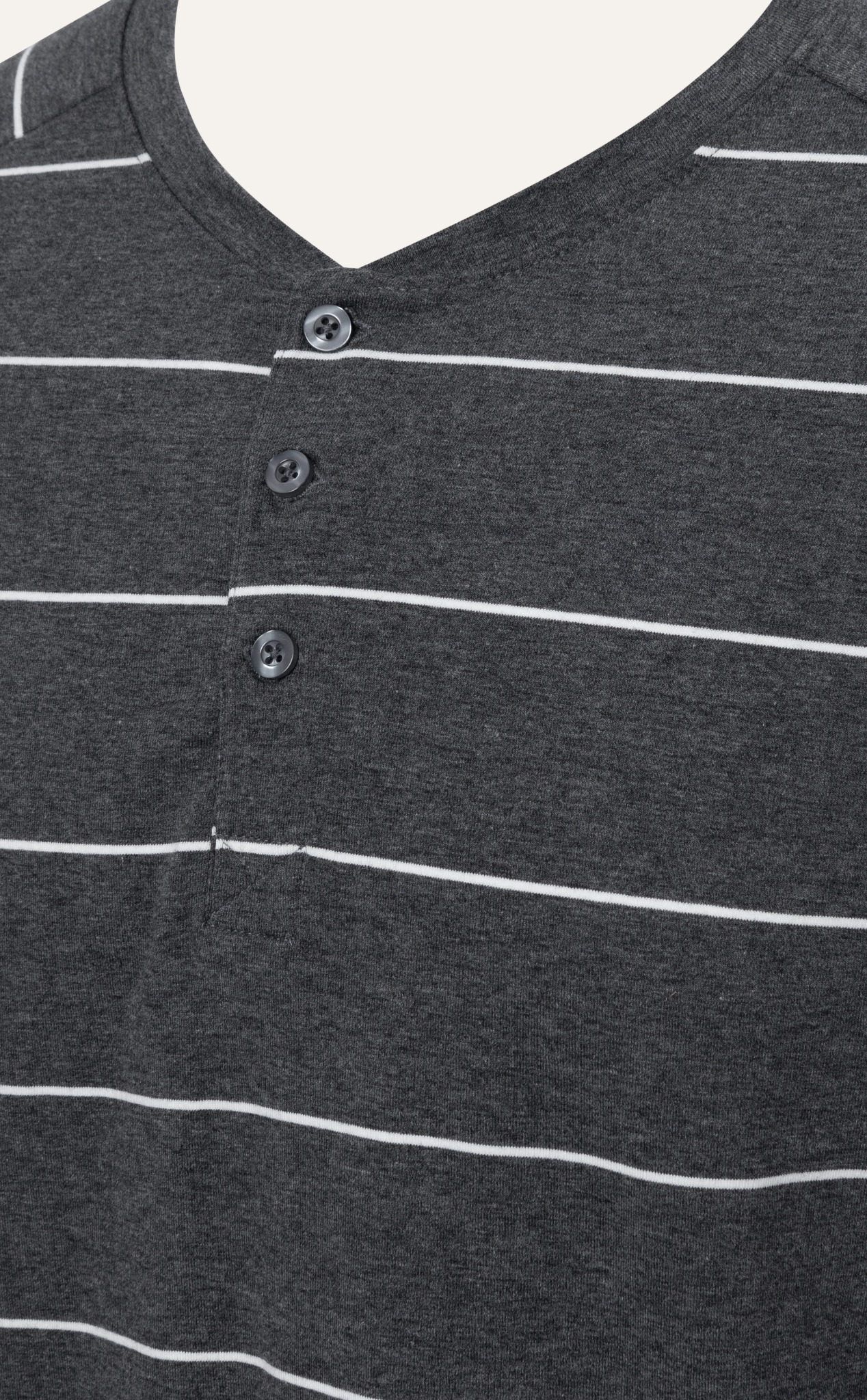 T676 FACTORY REGULAR FIT LONG-SLEEVED STRIPED SHIRT - GREY