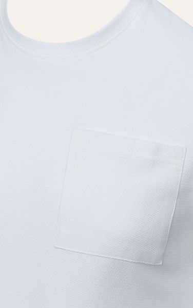  AG63 PREMIUM REGULAR FIT BASIC POCKET T-SHIRT - WHITE 