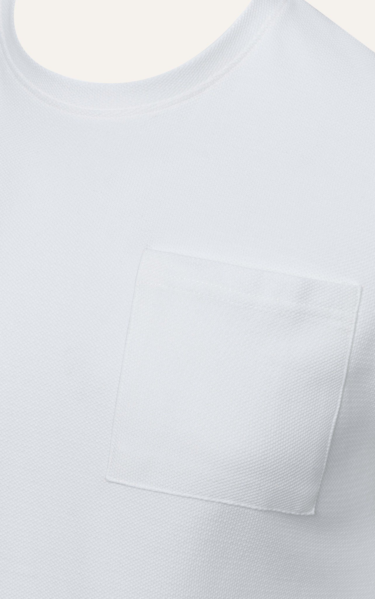 T663 FACTORY REGULAR FIT BASIC POCKET T-SHIRT - WHITE