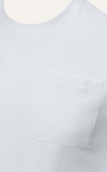  T663 FACTORY REGULAR FIT BASIC POCKET T-SHIRT - WHITE 