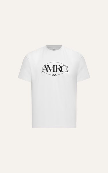  B145 FACTORY REGULAR FIT PRINTER ARTWORK AMRC T-SHIRT - WHITE