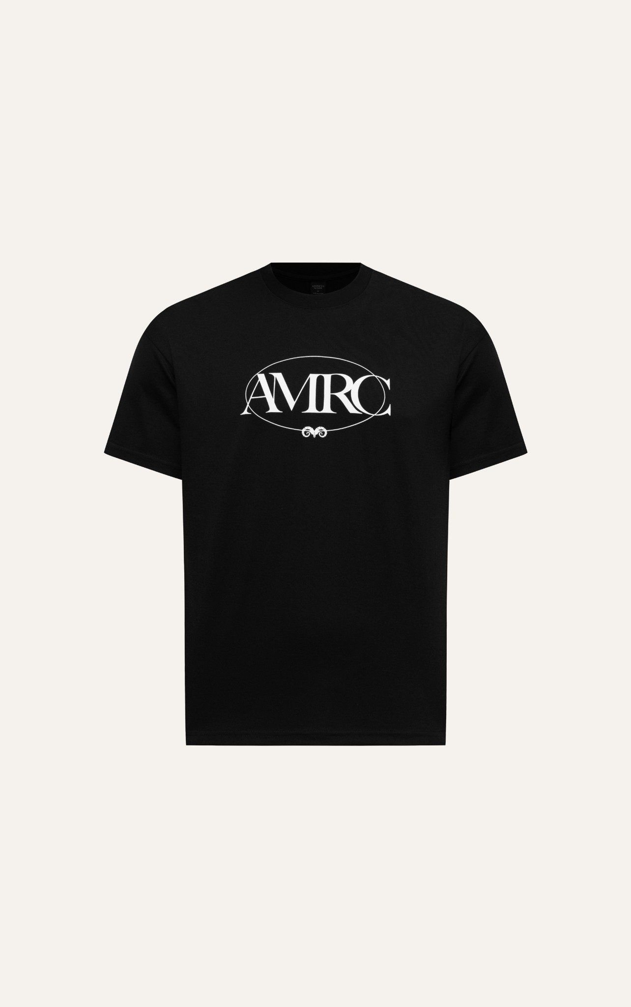  AG145 FACTORY REGULAR FIT PRINTER ARTWORK AMRC T-SHIRT - BLACK 