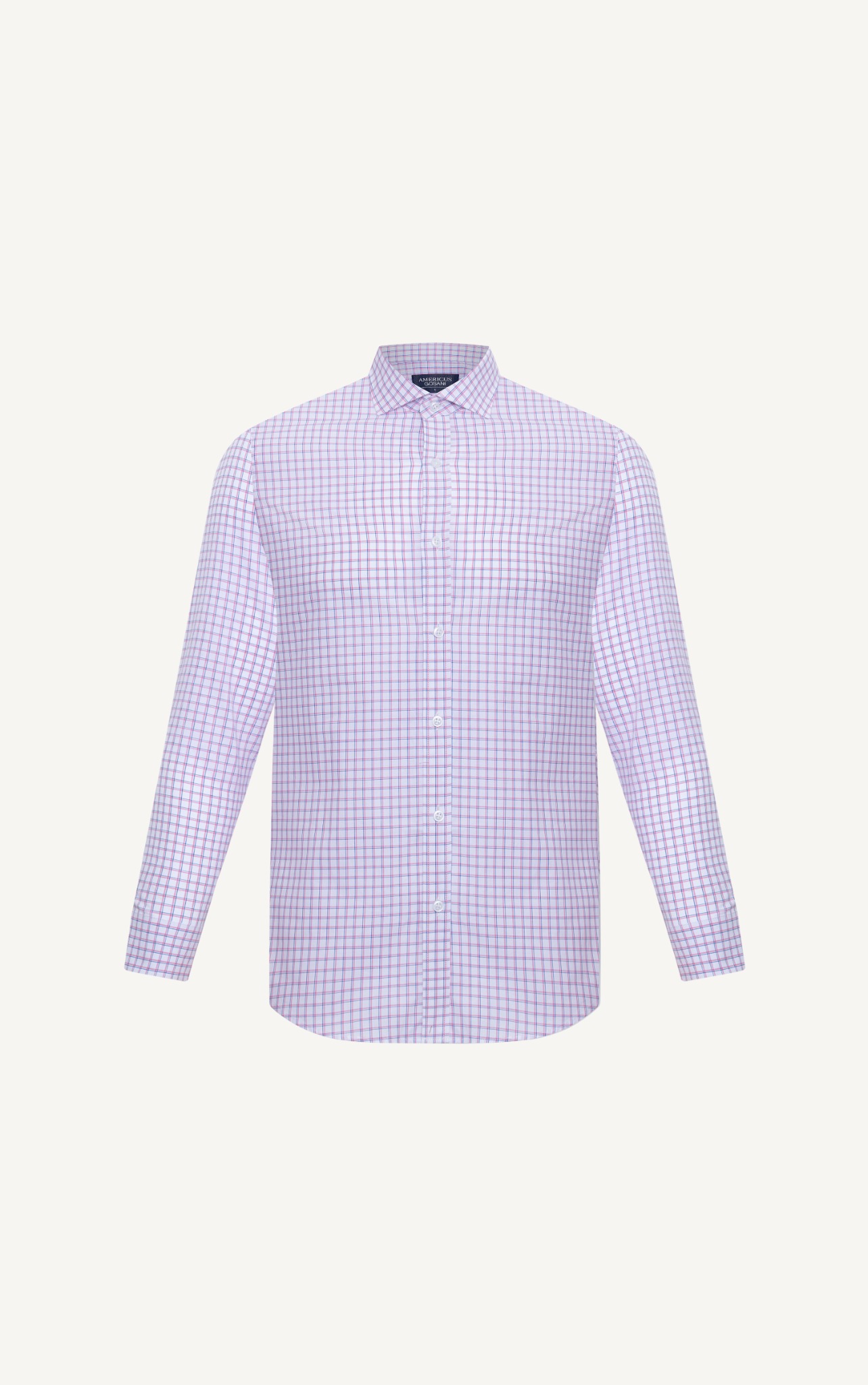 AG865 PREMIUM SLIMFIT MICRO CHECKED SHIRT - PINK