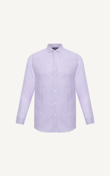  AG865 PREMIUM SLIMFIT MICRO CHECKED SHIRT - PINK