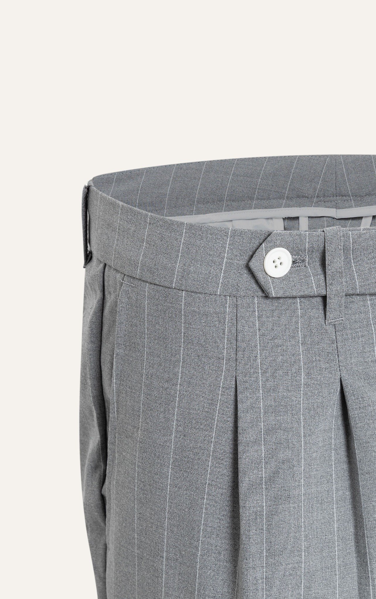 AG03 PREMIUM SLIMFIT NEW STRIPED DETAILS TROUSER - GREY