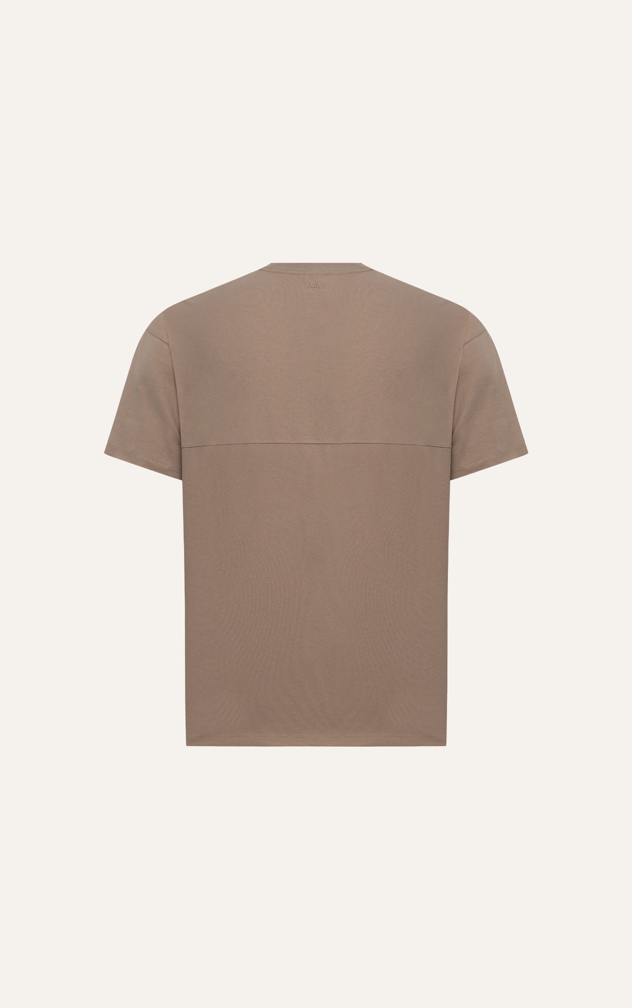 AG681 FACTORY OVERSIZE T-SHIRT WITH CHEST POCKET - BROWN