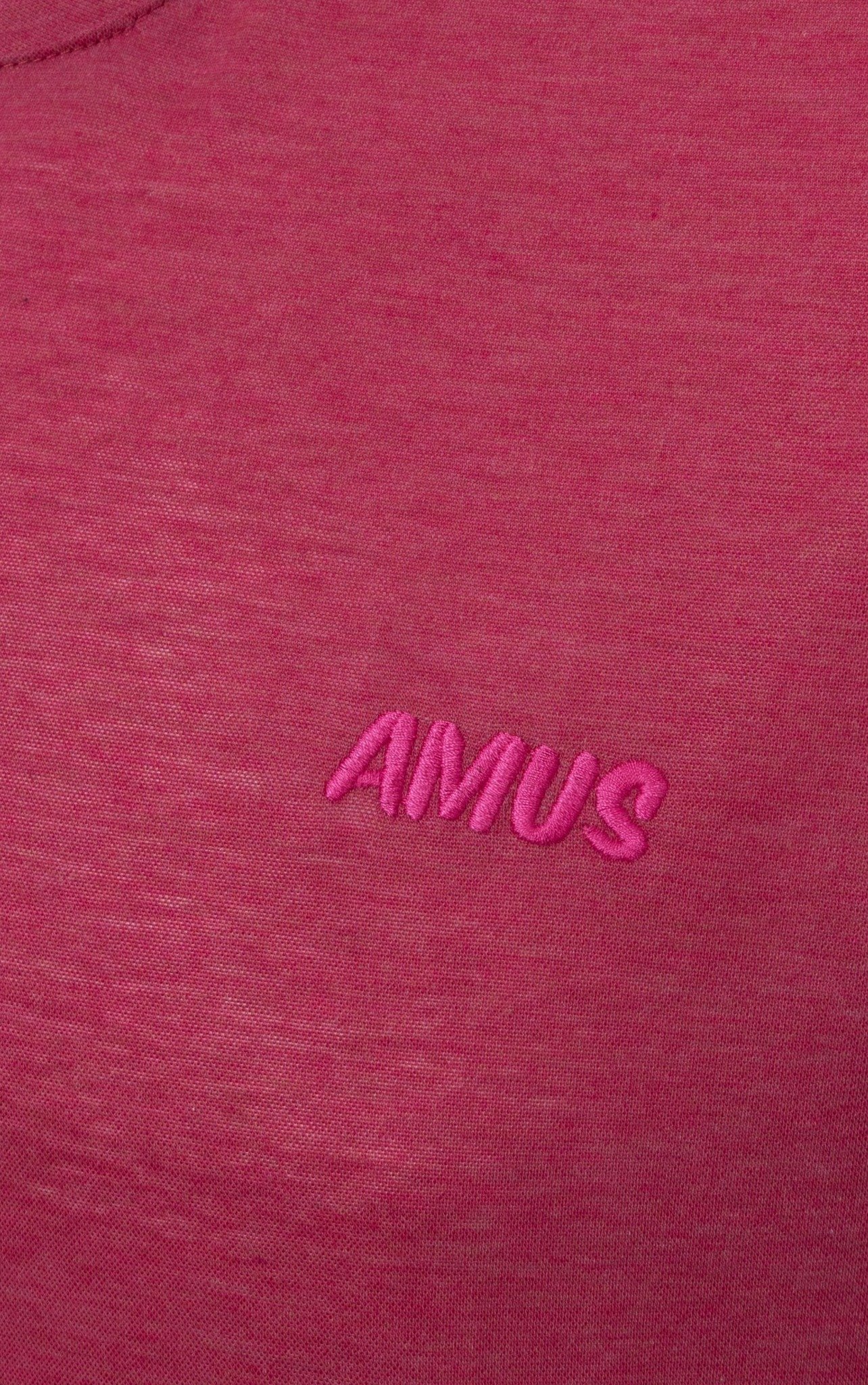 AG60 FACTORY REGULAR FIT EMBROIDERED "AMUS" T-SHIRT - PINK