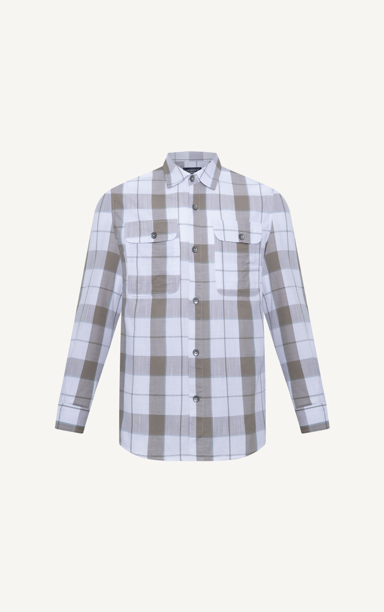 AG16 FACTORY REGULAR FIT MIX COLOR CHECKED SHIRT - BROWN