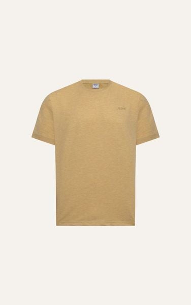  AG60 FACTORY REGULAR FIT EMBROIDERED "AMUS" T-SHIRT - YELLOW