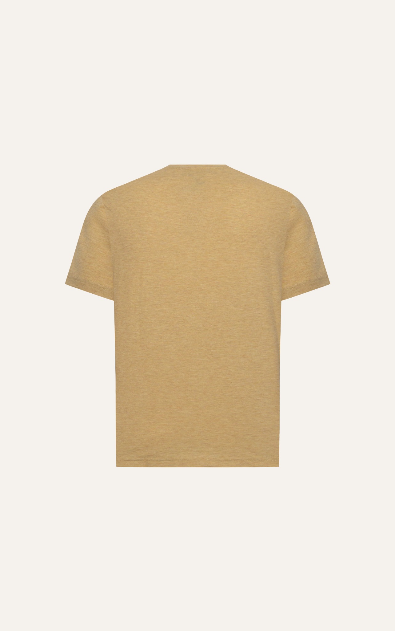 AG60 FACTORY REGULAR FIT EMBROIDERED "AMUS" T-SHIRT - YELLOW
