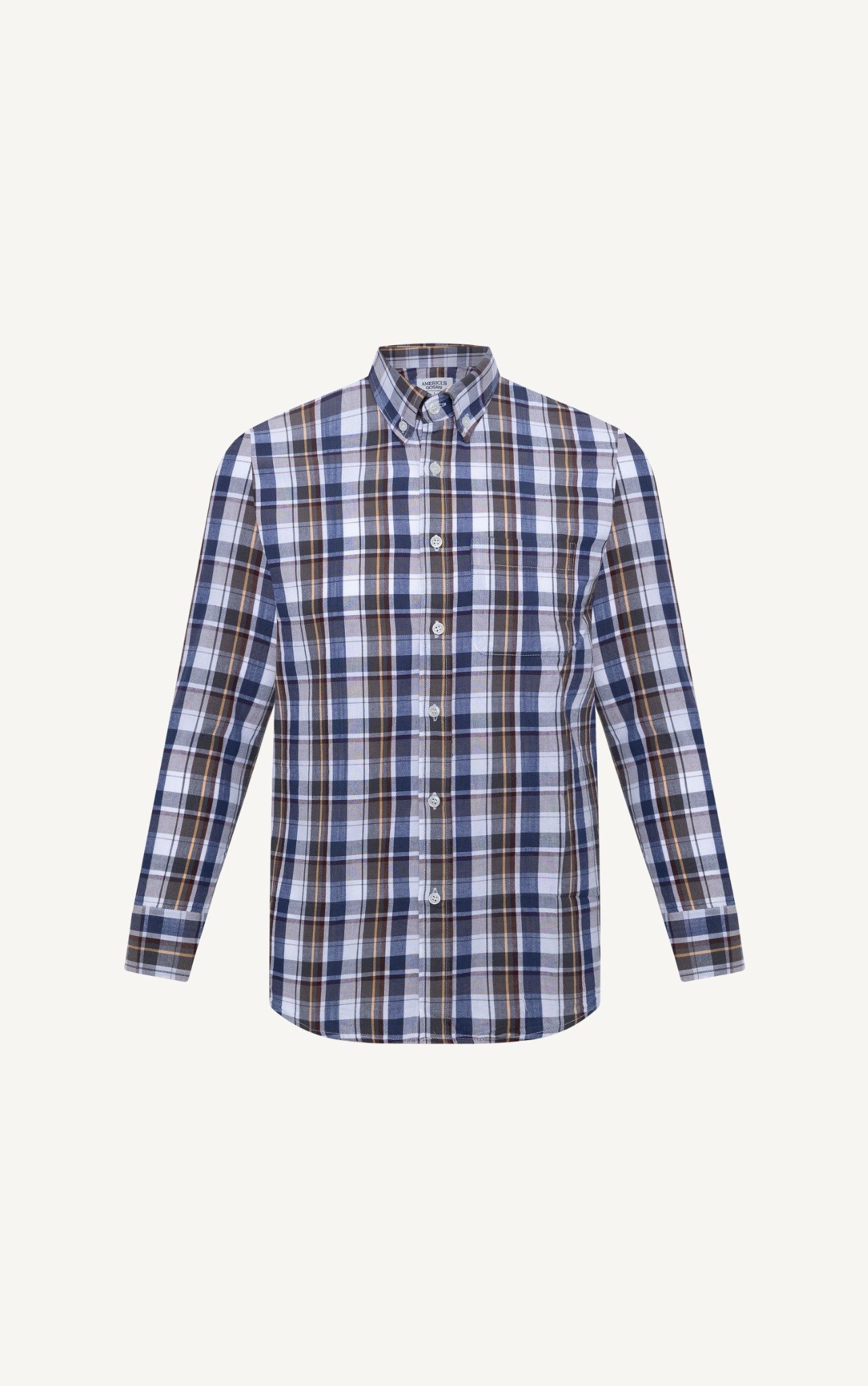 H311 FACTORY REGULAR FIT MIX COLOR CHECKED SHIRT - YELLOW
