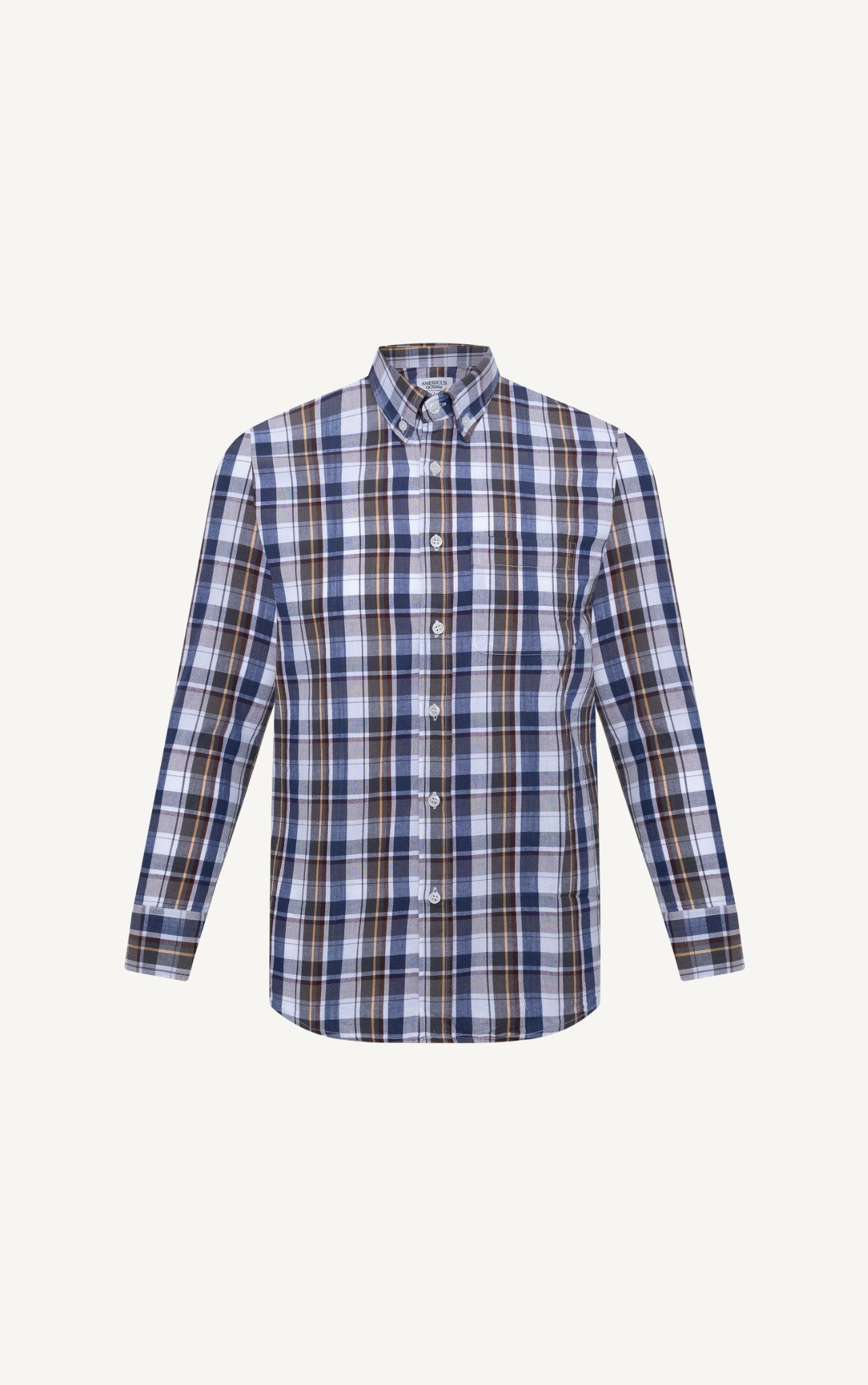 AG311 FACTORY REGULAR FIT MIX COLOR CHECKED SHIRT - YELLOW