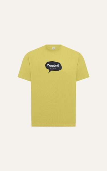  T688 FACTORY LOOSE FIT PRINTED "NEUTRAL" T-SHIRT - YELLOW