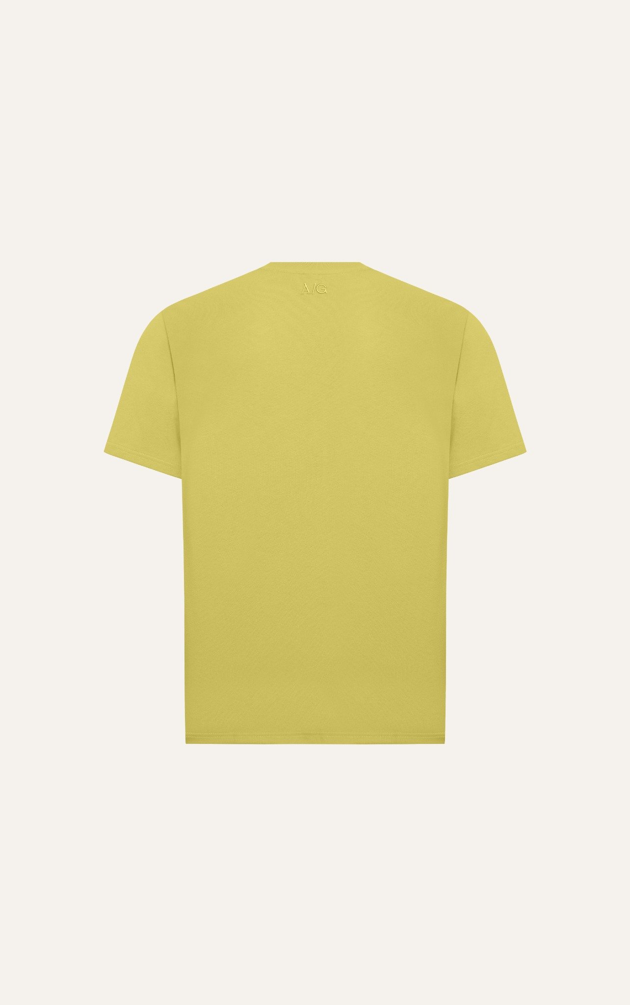 AG688 FACTORY OVERSIZE PRINTED "NEUTRAL" T-SHIRT - YELLOW