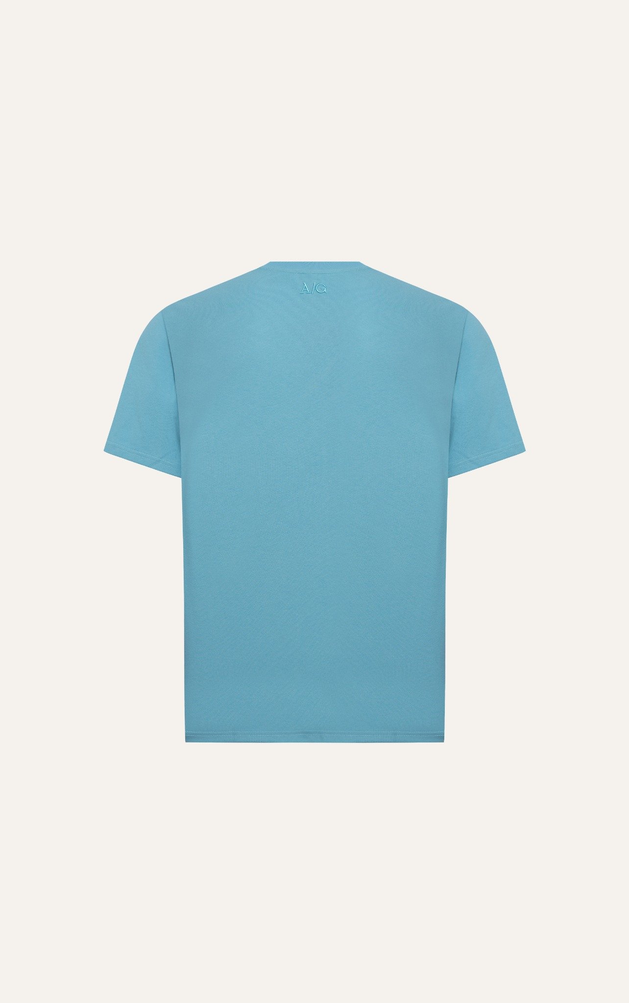 AG688 FACTORY OVERSIZE PRINTED "NEUTRAL" T-SHIRT - LIGHT BLUE