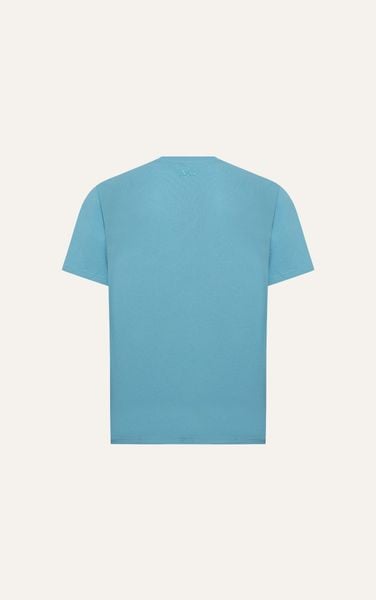  AG688 FACTORY OVERSIZE PRINTED "NEUTRAL" T-SHIRT - LIGHT BLUE 