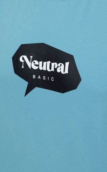  T688 FACTORY LOOSE FIT PRINTED "NEUTRAL" T-SHIRT - LIGHT BLUE 