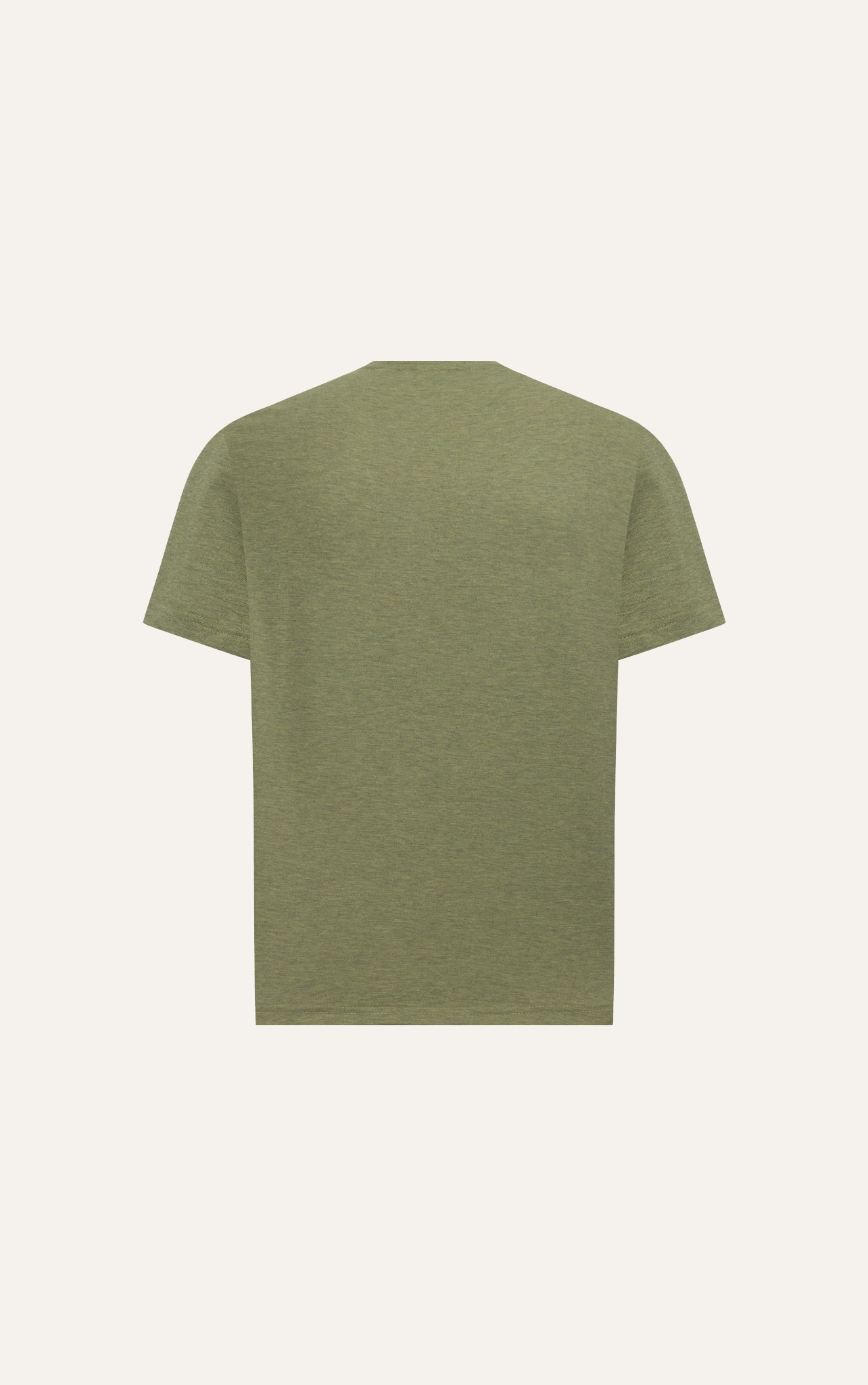 AG60 FACTORY REGULAR FIT EMBROIDERED "AMUS" T-SHIRT - GREEN