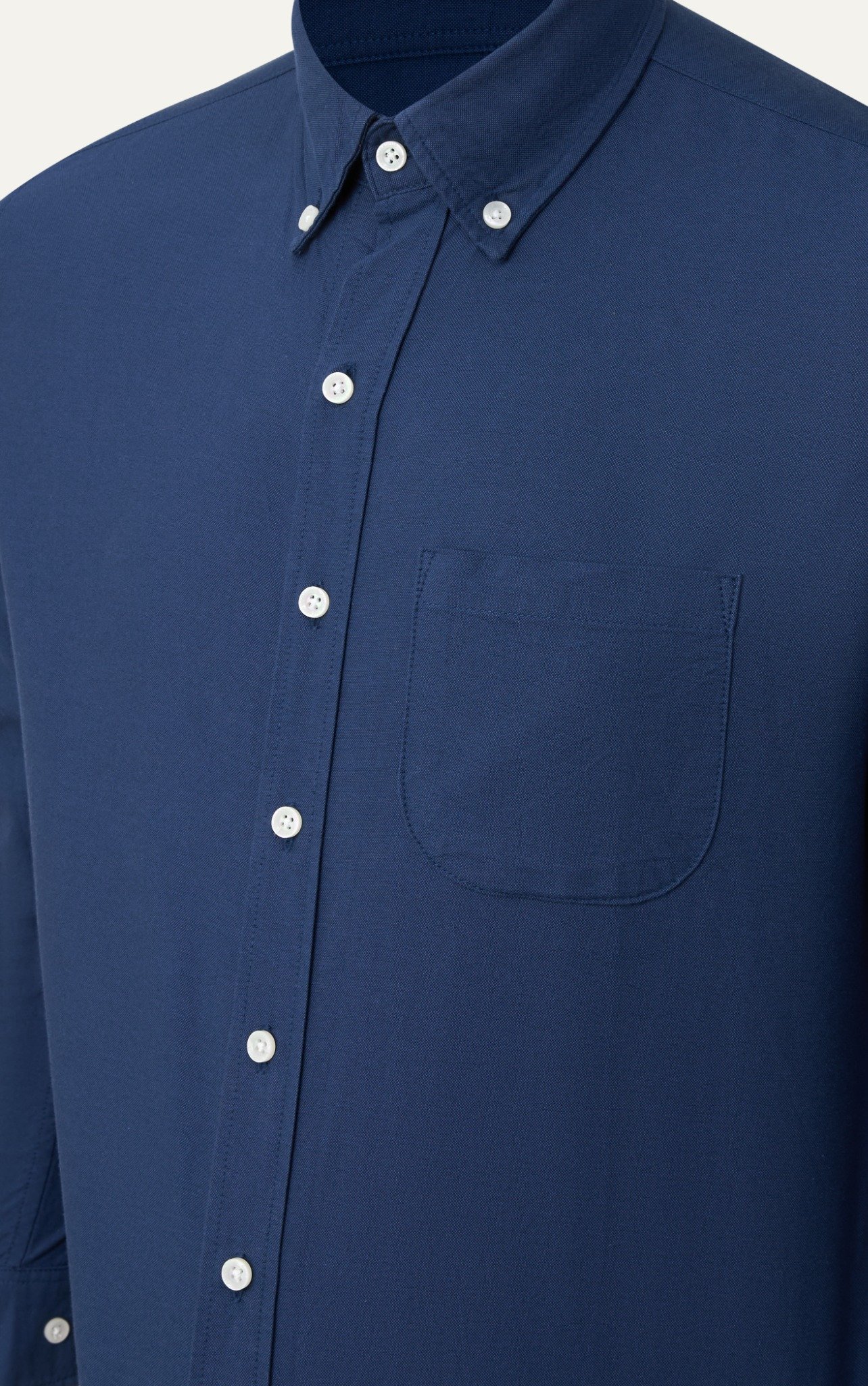 AG12 STUDIO REGULAR FIT ORIGINAL POCKET OXFORD SHIRT - DARK BLUE