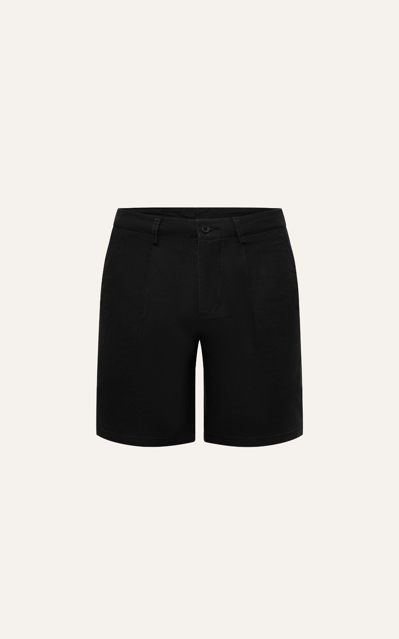  AG511 STUDIO SLIMFIT NEW PLEATED CHINO BASIC SHORT - BLACK 