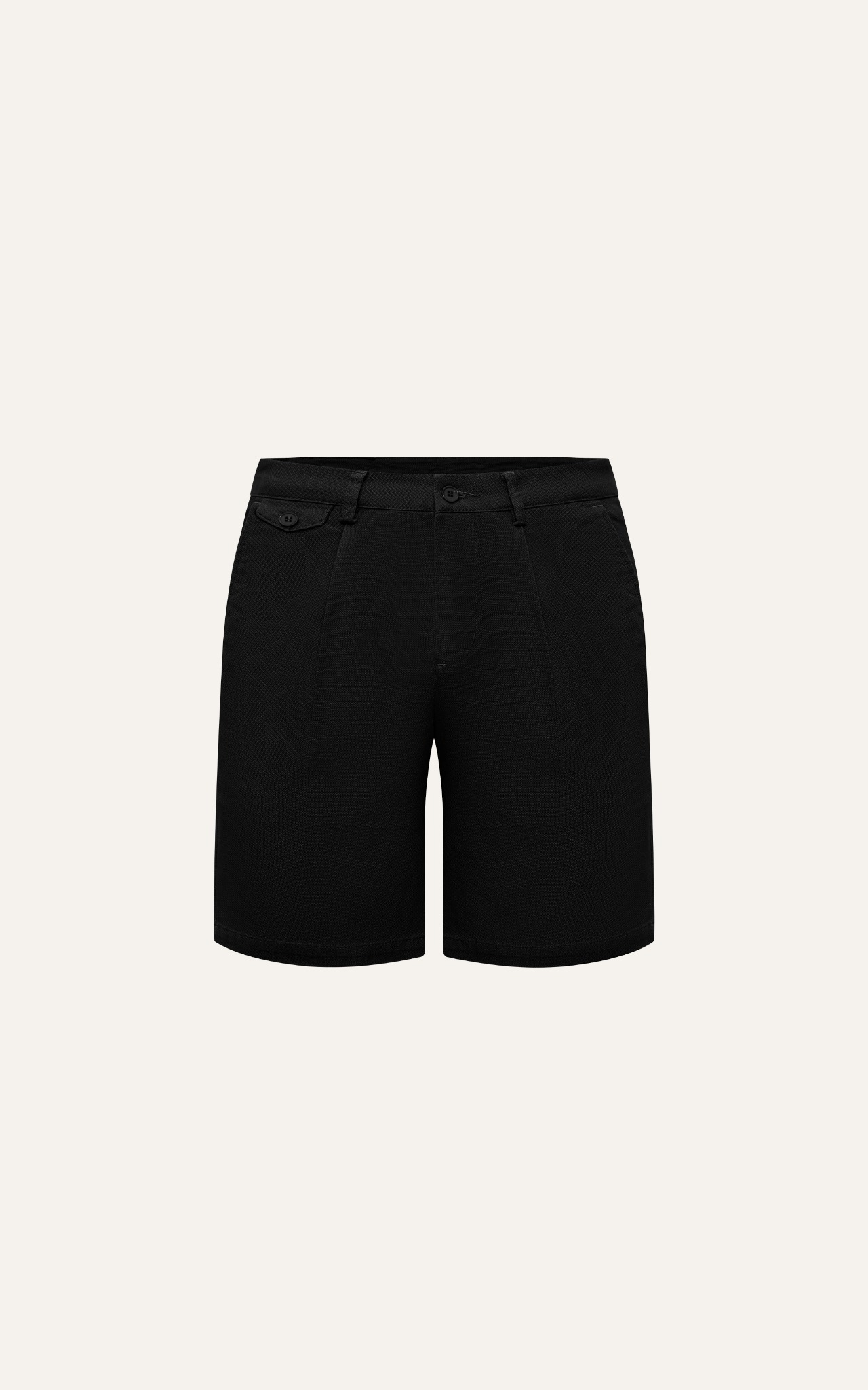 AG512 STUDIO SLIMFIT NEW PLEATED CHINO SHORT - BLACK