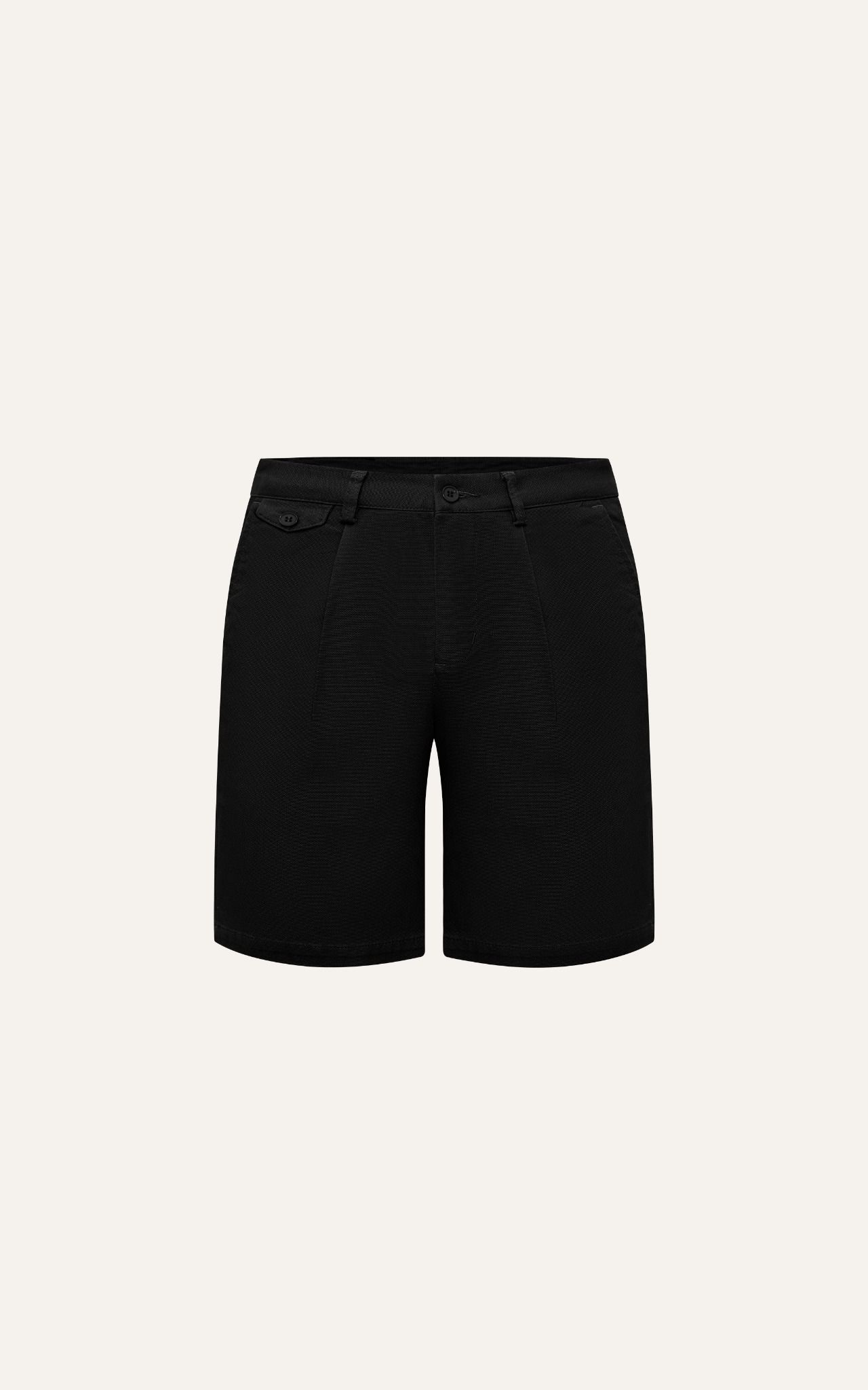  AG512 STUDIO SLIMFIT NEW PLEATED CHINO SHORT - BLACK 