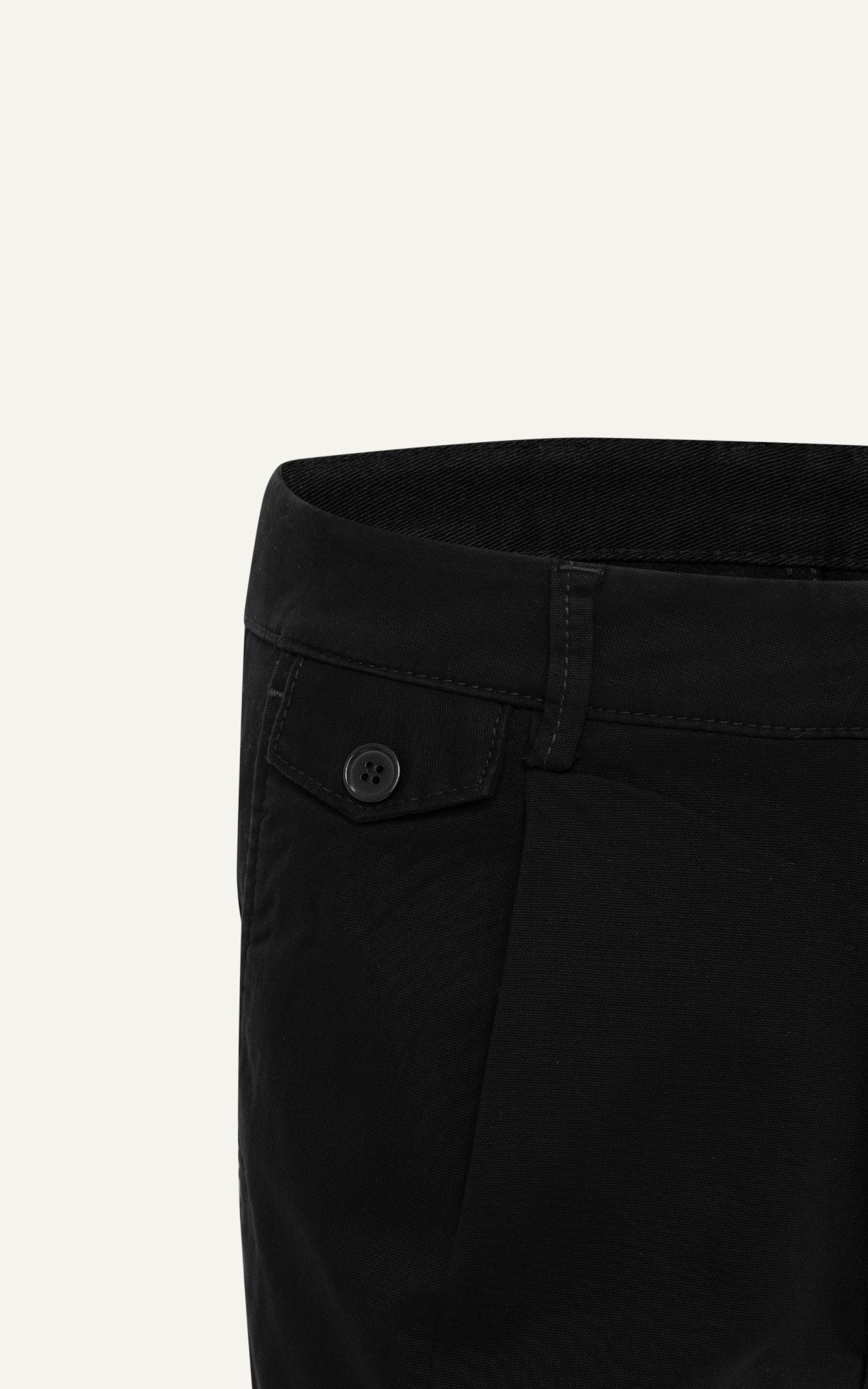 AG512 STUDIO SLIMFIT PLEATED CHINO KHAKI SHORT - BLACK