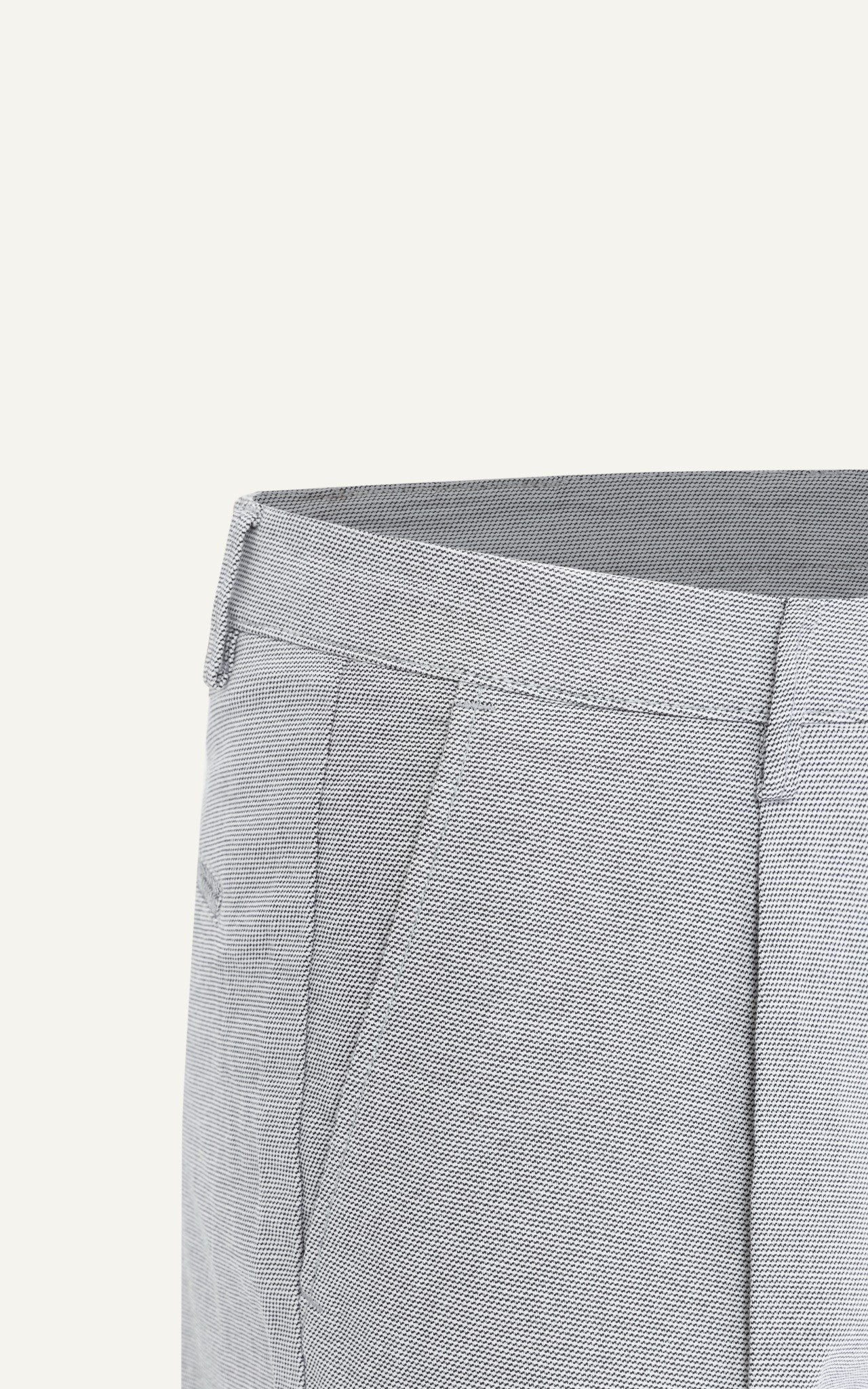 AG511 STUDIO SLIMFIT PLEATED CHINO BASIC KHAKI SHORT - LIGHT GREY